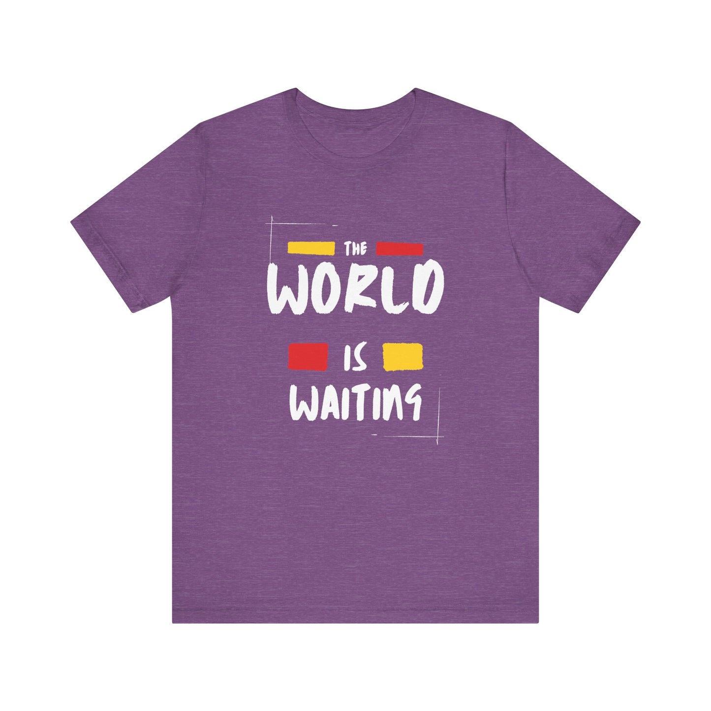 The World is Waiting Unisex Jersey Short Sleeve Tee