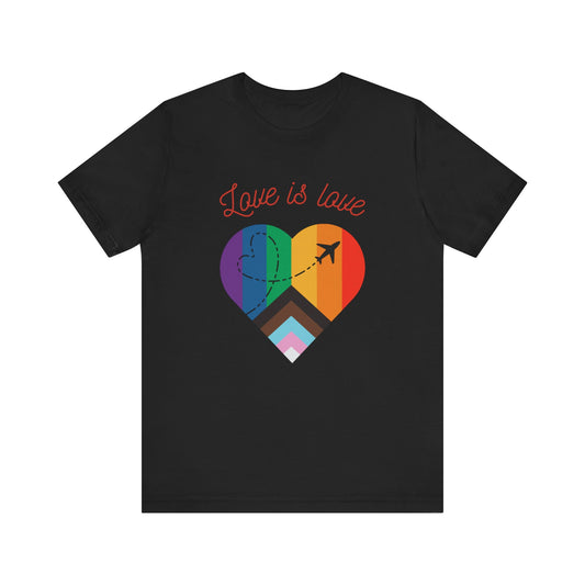 Love is Love Pride Month Unisex Jersey Short Sleeve T-Shirt