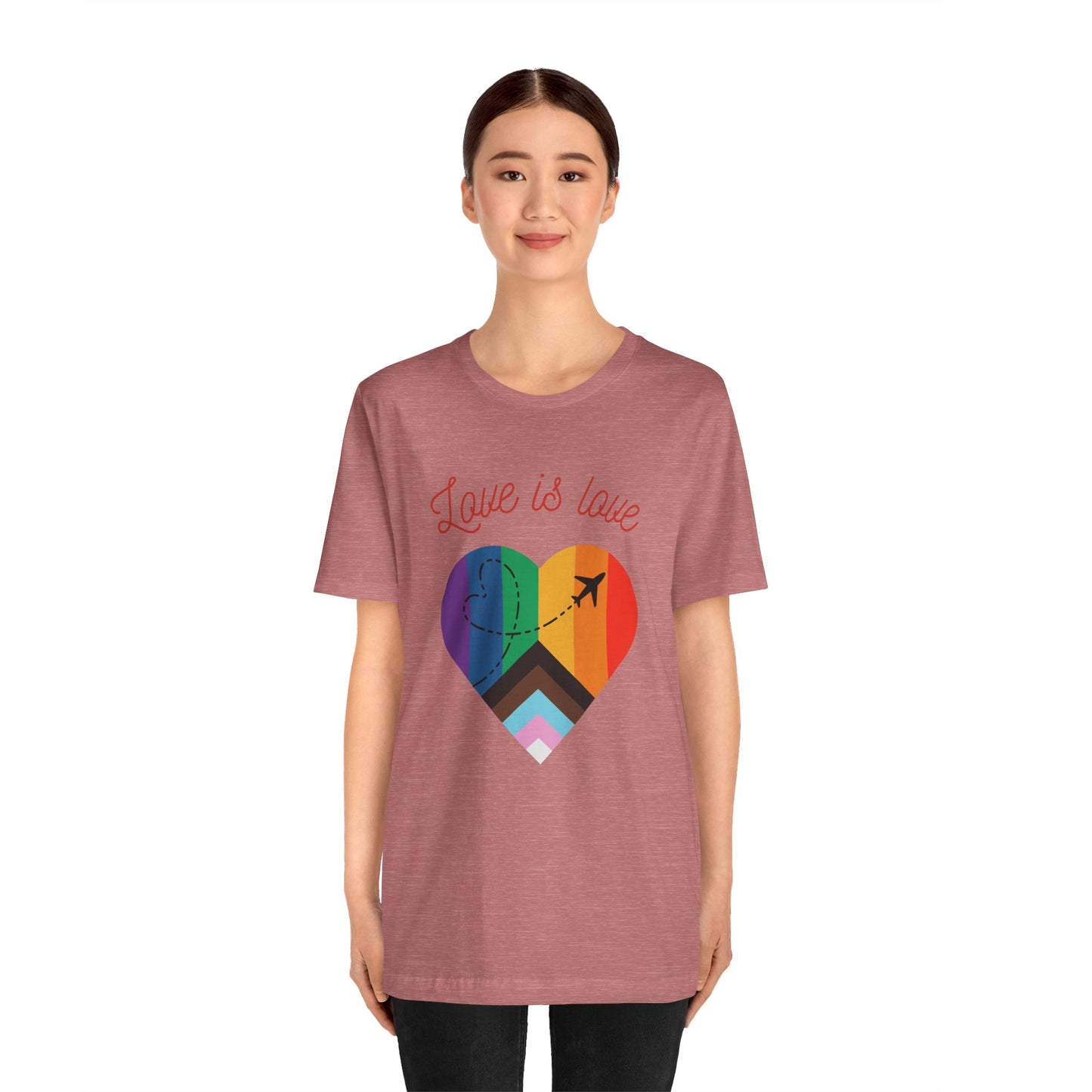 Love is Love Pride Month Unisex Jersey Short Sleeve T-Shirt