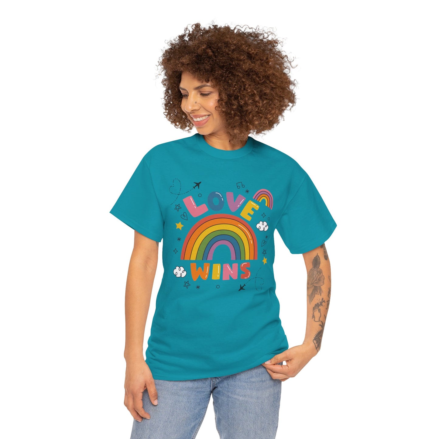 Love Wins Pride Month Unisex Cotton T-Shirt