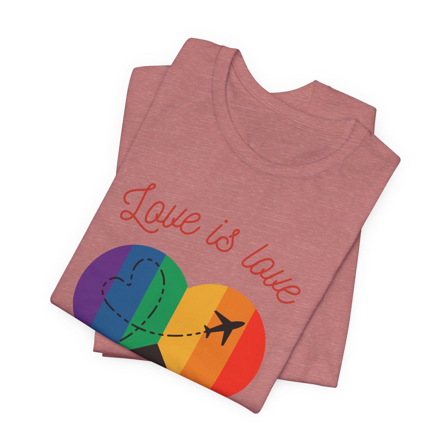 Love is Love Pride Month Unisex Jersey Short Sleeve T-Shirt