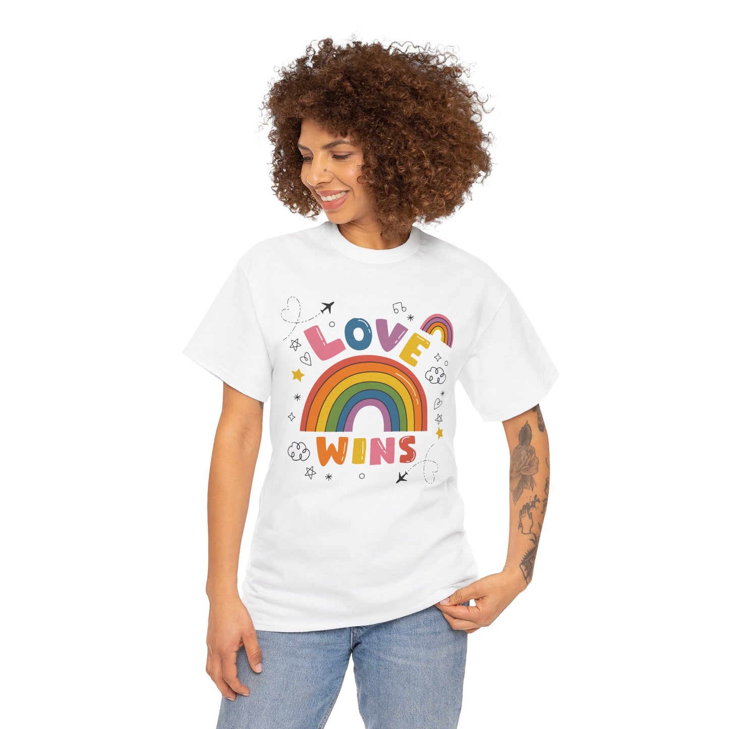 Love Wins Pride Month Unisex Cotton T-Shirt