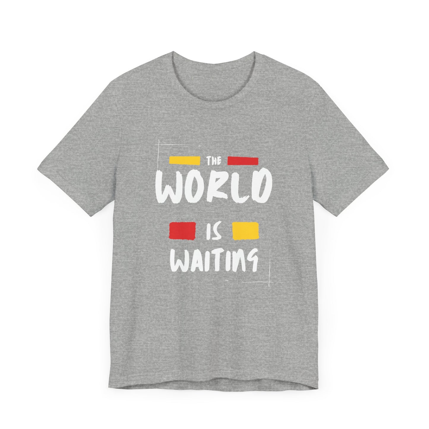 The World is Waiting Unisex Jersey Short Sleeve Tee