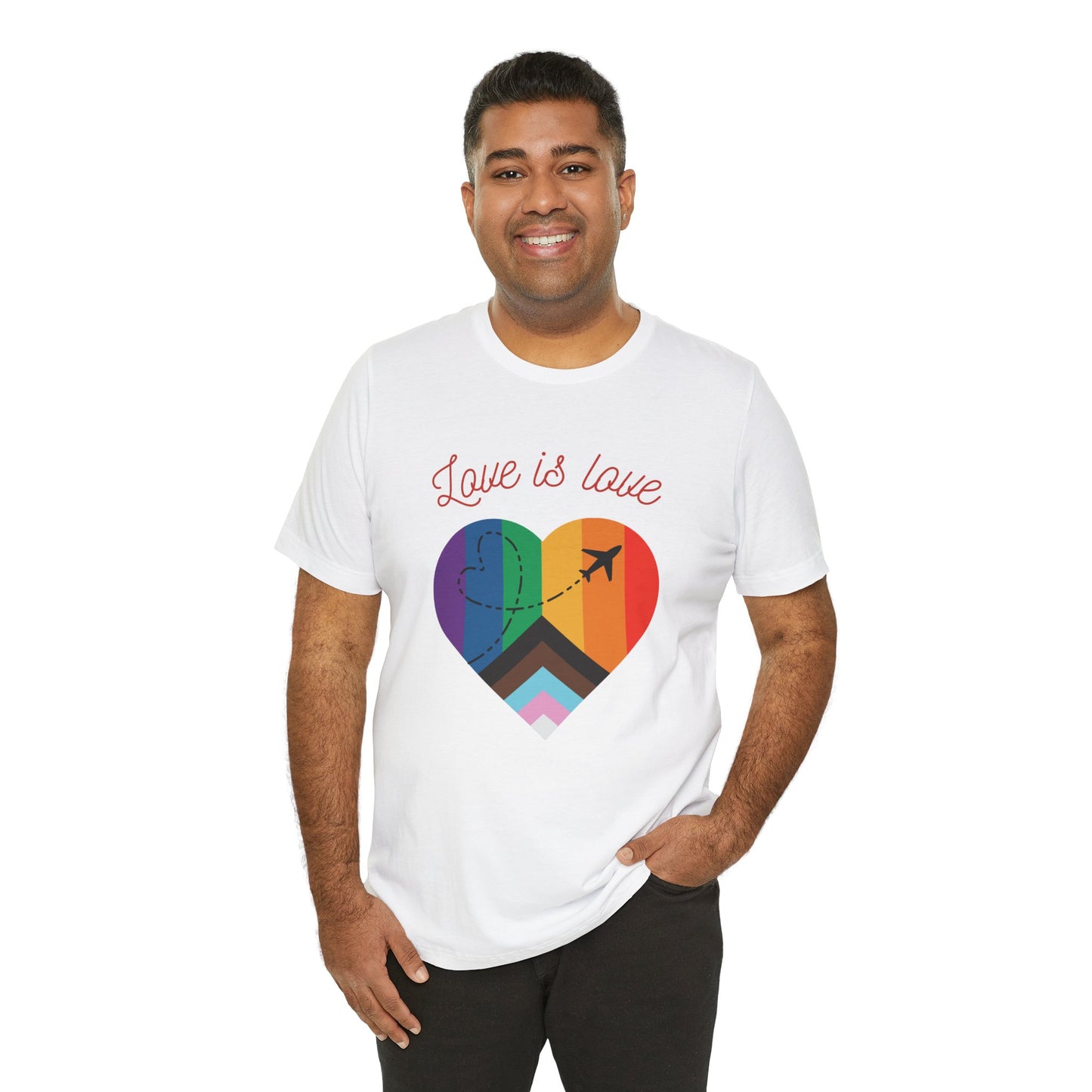 Love is Love Pride Month Unisex Jersey Short Sleeve T-Shirt