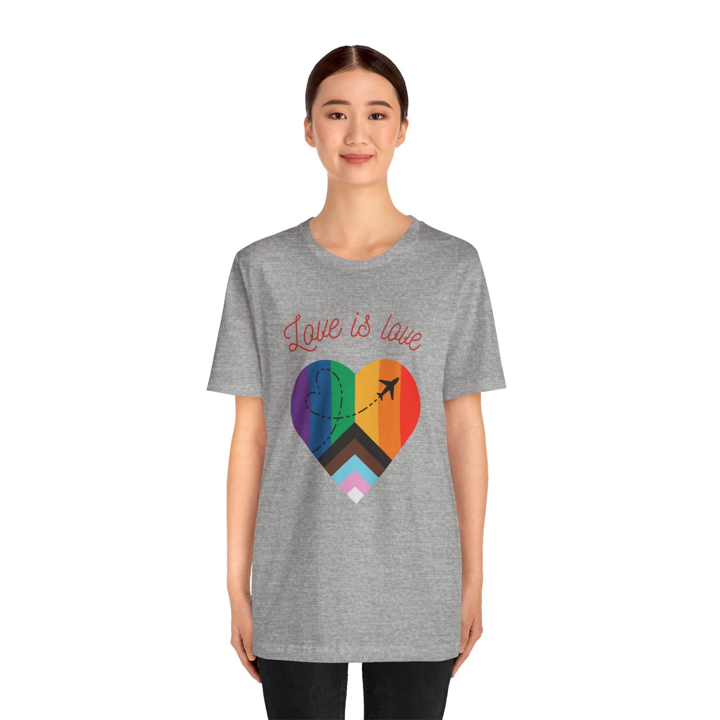 Love is Love Pride Month Unisex Jersey Short Sleeve T-Shirt