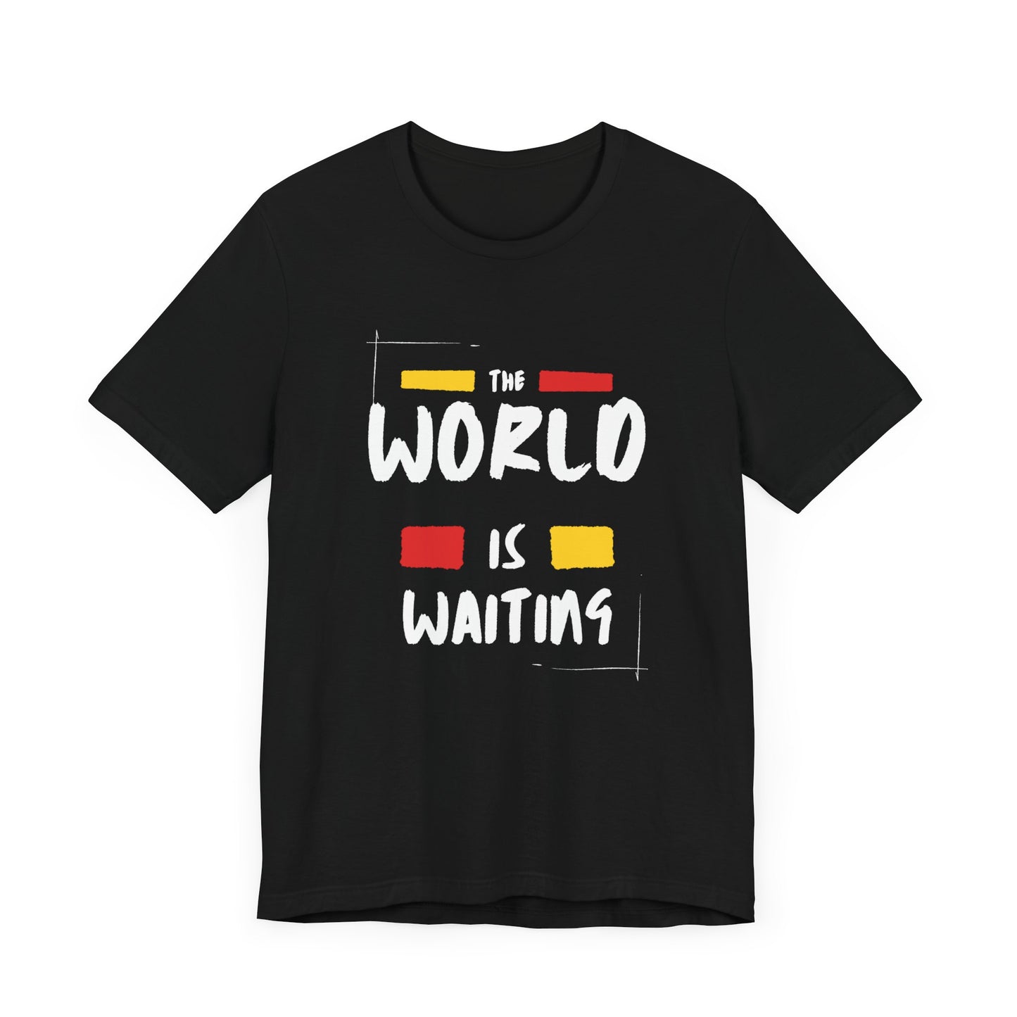 The World is Waiting Unisex Jersey Short Sleeve Tee