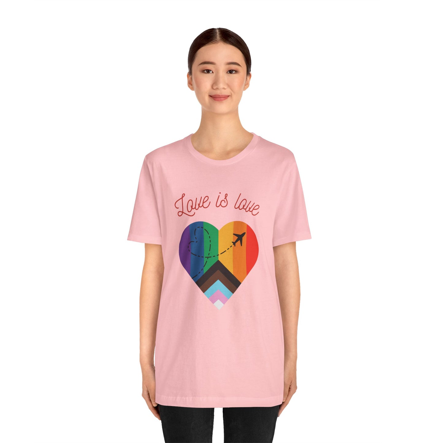 Love is Love Pride Month Unisex Jersey Short Sleeve T-Shirt