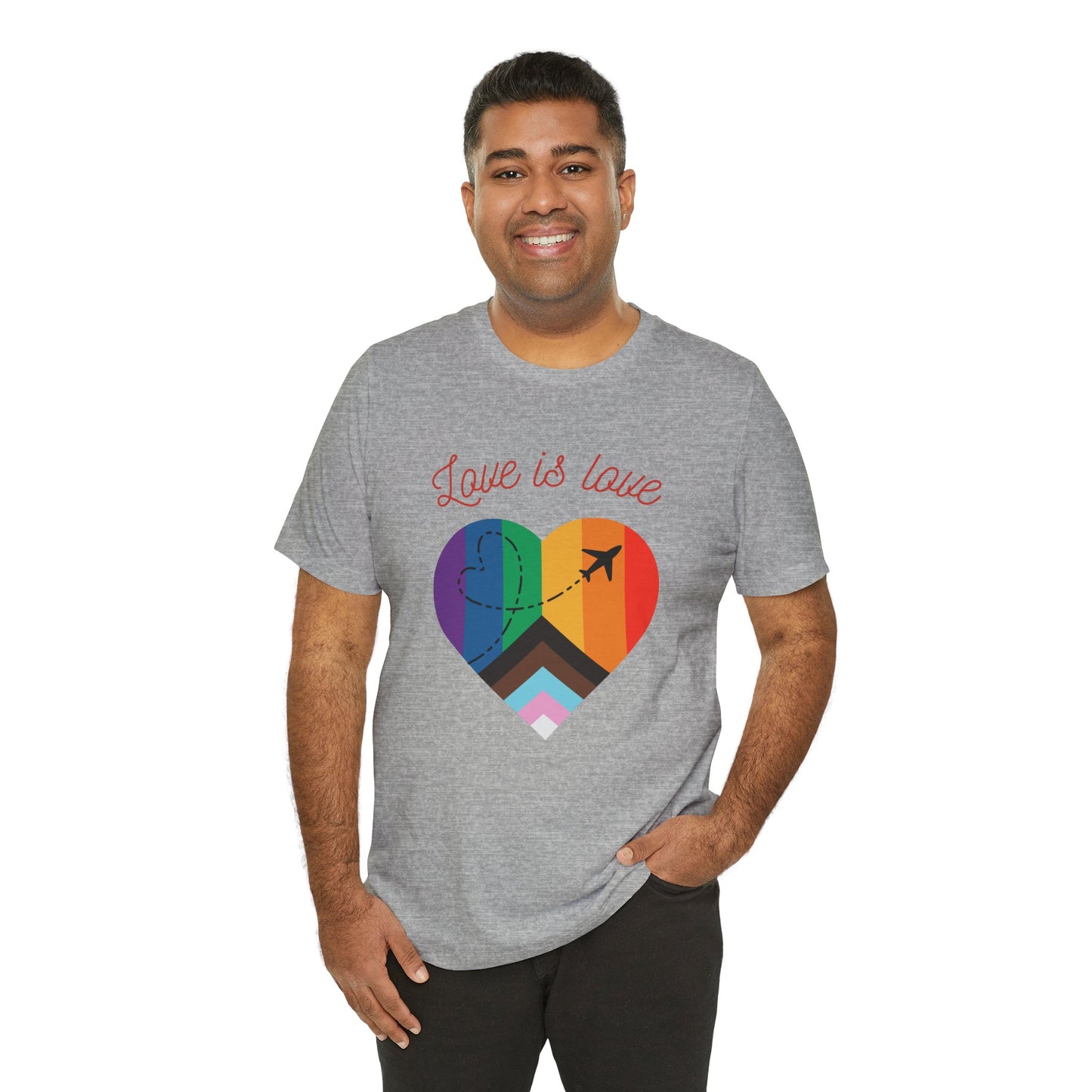 Love is Love Pride Month Unisex Jersey Short Sleeve T-Shirt